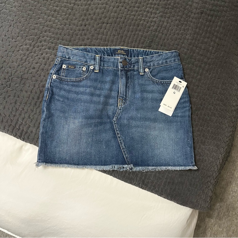 Ralph Lauren Girls Denim Miniskirt